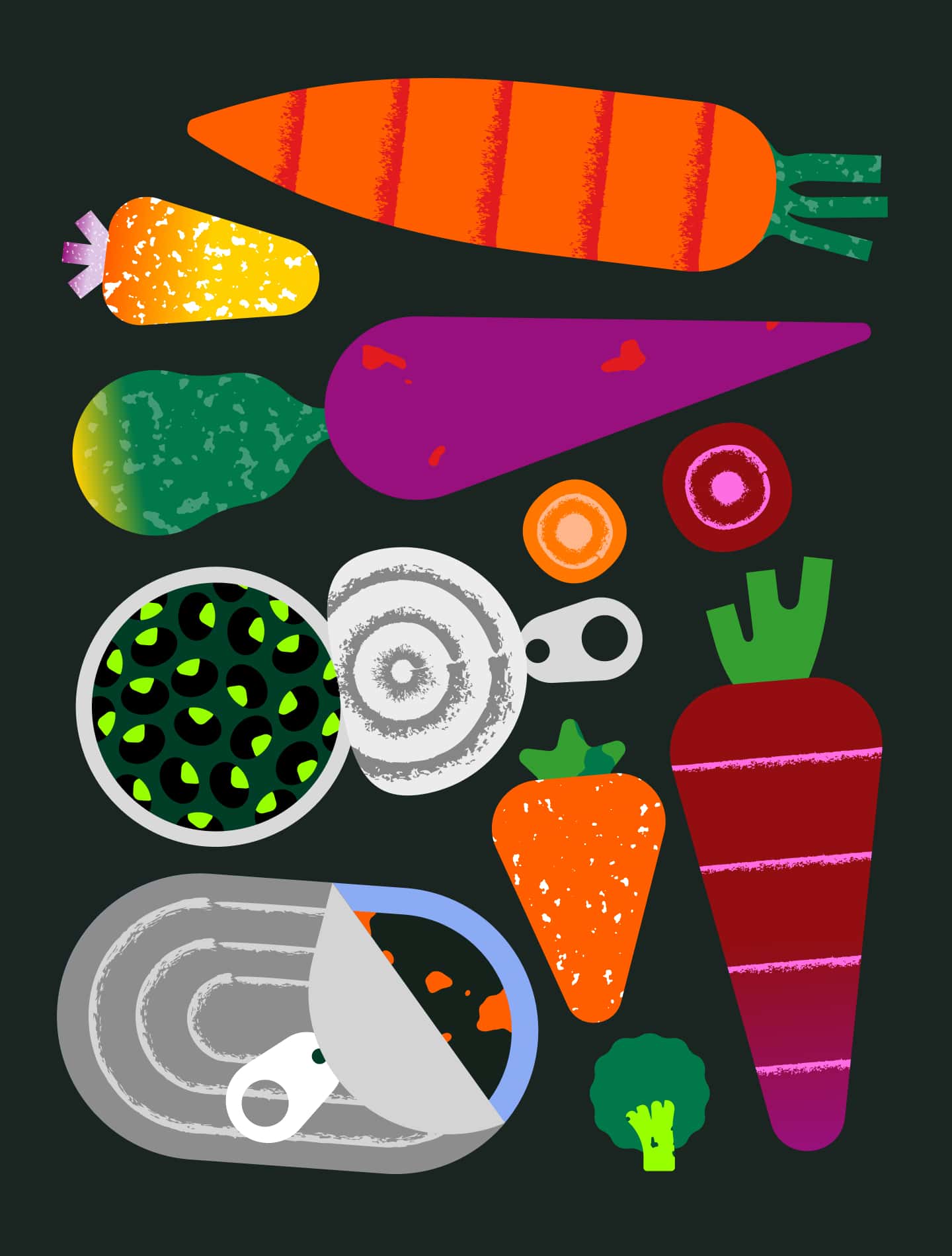 Carrots & Canned Foods For NYT Veggie