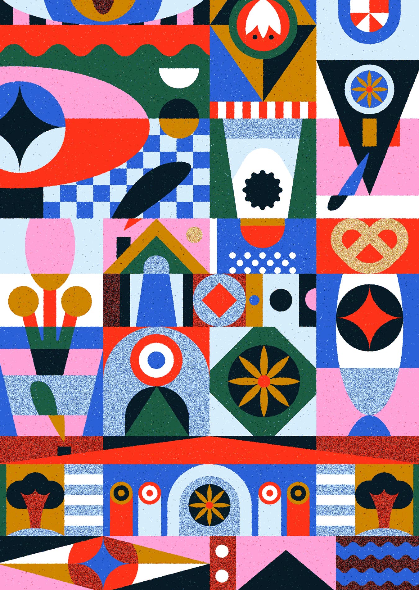 Gift wrapping paper pattern for Gewürzhaus